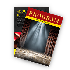 Theatre program editable